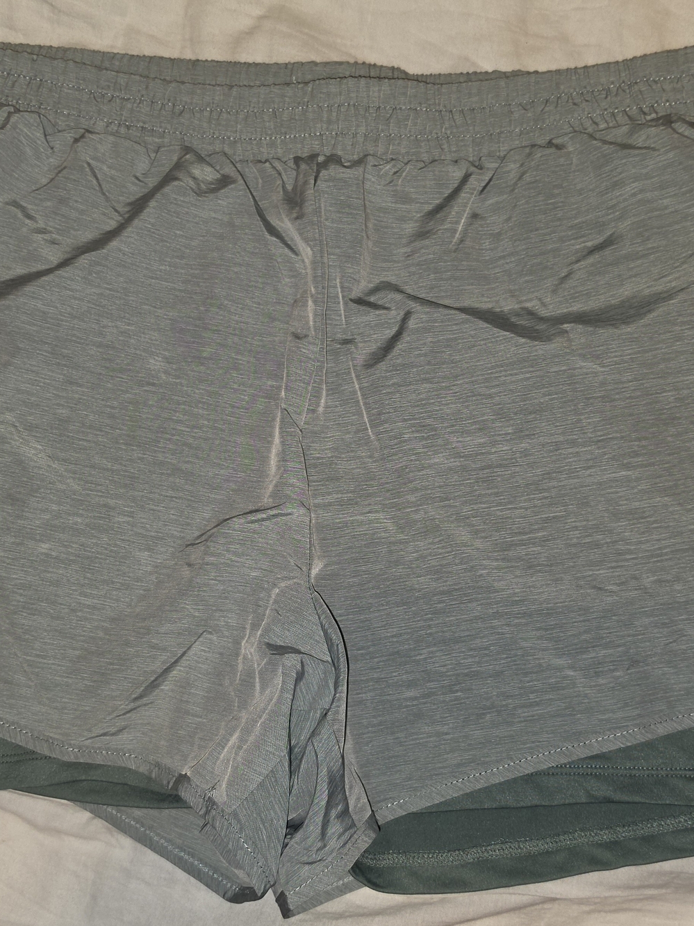 NWT RBX Women's Light And Dark Sage Green Athletic Shorts